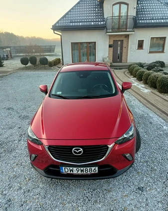 Mazda CX-3 cena 70000 przebieg: 93306, rok produkcji 2017 z Wieluń małe 352